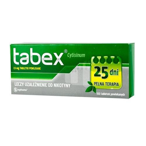 Tabex tablets 1,5mg #100: Buy Online on MedicinesDelivery.com
