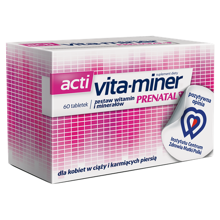 ACTI VITA-MINER PRENATAL x 60 tabletek