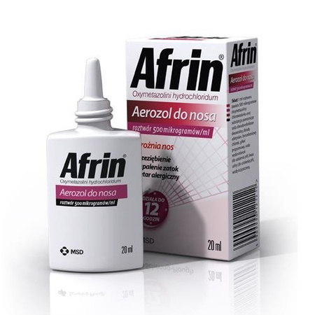 AFRIN NASAL SPRAY 0,5 mg/ml aerozol do nosa 20 ml