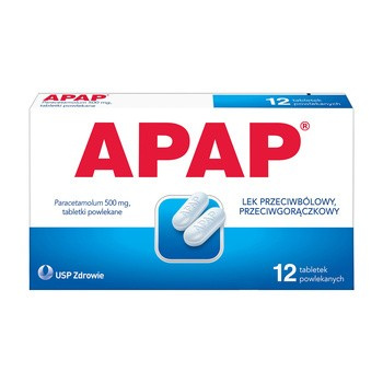 APAP 500 mg x 12 tabletek powlekanych
