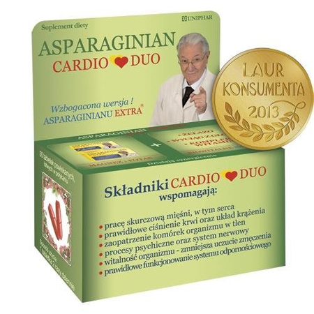 ASPARAGINIAN CARDIO DUO x 50 tabletek