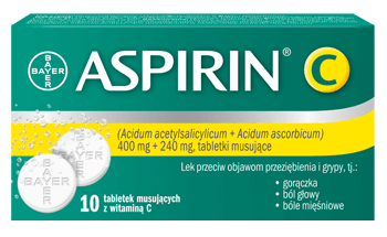 ASPIRIN C x 10 tabletek musujących