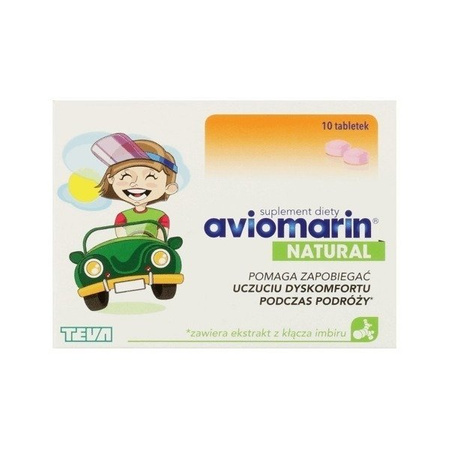 AVIOMARIN NATURAL x 10 tabletek 