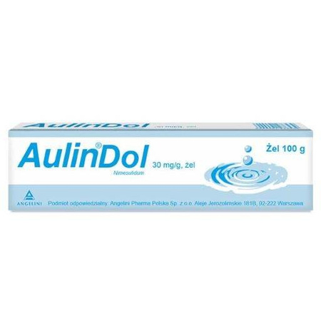 AulinDol, 30 mg/g, lek na ból przy skręceniu stawów i przy urazowym zapaleniu ścięgien, żel 100 g