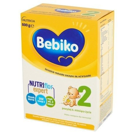 BEBIKO 2 NUTRIFLOR EXPERT mleko następne 800 g