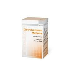 CLOTRIMAZOLUM MEDANA 10 mg/ml płyn na skórę 15 ml