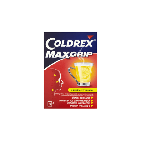 COLDREX MAXGRIP o smaku cytrynowym x 10 saszetek