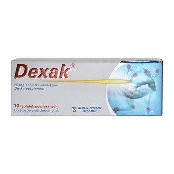 Dexak tabletki powlekane 0,025 g 10 tabl