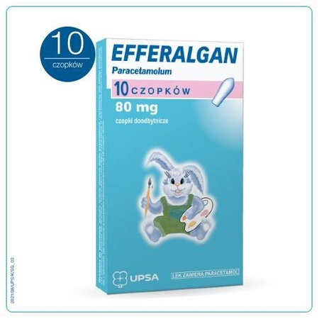 EFFERALGAN 80 mg x 10 czopków