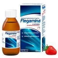 FLEGAMINA JUNIOR truskawkowa 2 mg/5ml syrop 120 ml