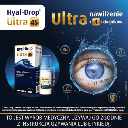 HYAL-DROP Ultra 4S krople do oczu 10 ml