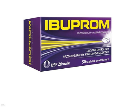 IBUPROM 200 mg x 50 tabletek drażowanych