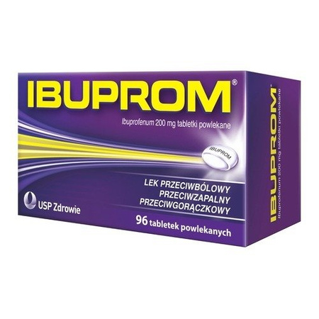 IBUPROM 200 mg x 96 tabletek drażowanych