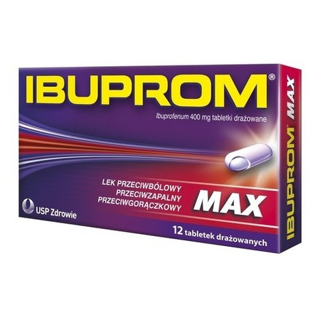 IBUPROM MAX 400 mg x 12 tabletek drażowanych