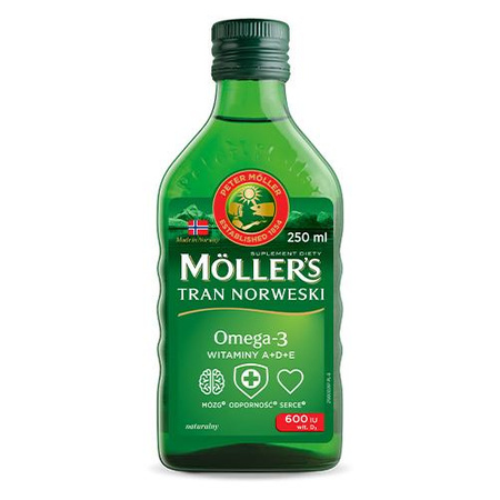 MOLLER'S TRAN NORWESKI naturalny 250 ml