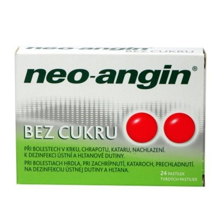 NEO-ANGIN BEZ CUKRU x 24 tabletki do ssania