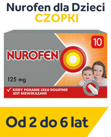 NUROFEN dla dzieci 125 mg x 10 czopków