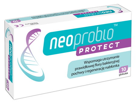 Neoprobio Protect globulki dopochwowe, 10 sztuk, wyrób medyczny