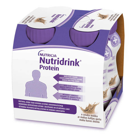 Nutridrink Protein o smaku mokka 4x125 ml