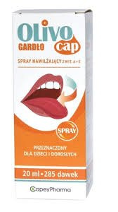 OLIVOCAP GARDŁO Spray nawilżający z witaminą A + E 20ml