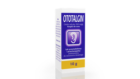 OTOTALGIN 200 mg/g krople do uszu 10 g