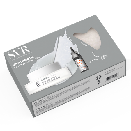 SVR (PEPTI)BIOTIC Matowy Żel 50ml + Antyoksydacyjne serum C w ampułce mini 10 ml