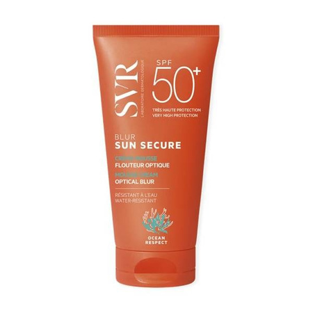 SVR SUN Secure Blur Krem w piance optycznie ujednolicający koloryt skóry SPF50+, 50ml