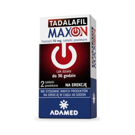 Tadalafil Maxon tabletki powlekane 0,01g, 2 tabl.