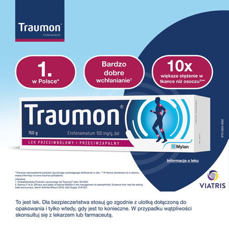 Traumon żel 100mg/g, 150 g
