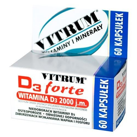VITRUM D3 FORTE 2000 j.m. x 60 kapsułek