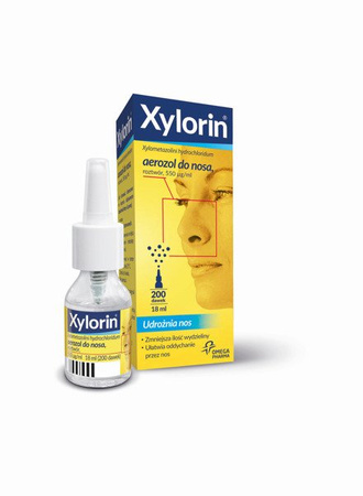 XYLORIN aerozol do nosa 550 μg/ml 18 ml
