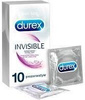 DUREX INVISIBLE prezerwatywy dodatkowo nawilżane x 10 sztuk